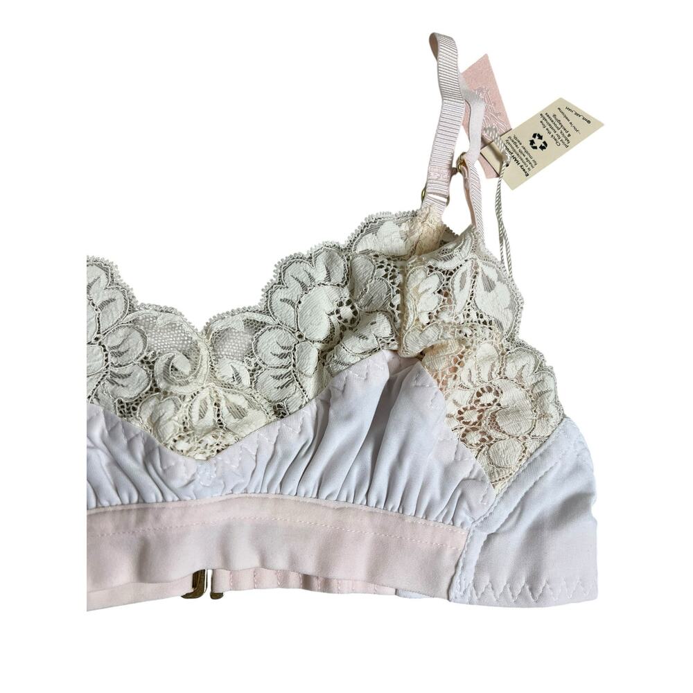We are HAH Free People NWT Ladies Lounge Bralette Blanc XS Coquette Sexy - Picture 3 of 8